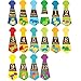 Belly Doodles 16 Necktie Month Stickers Dinosaurs 6.6x2.5inch (1-12 Months)