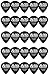 D'Addario Accessories 3DBK7-10 Black Ice Guitar Picks, 10 pack, Extra-Heavy