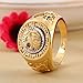 ANDI ROSE Fashion Men 18K Gold GP Cool Lion Eagle Star Ring Size 8/9 / 10/11.5/12.5