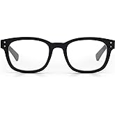 eyebobs - Biff (Wide) | Premium Reading Glasses for Men and Women | Square Frame for Wide Faces | Available in 0.0x - 4.0x