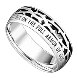 Spirit & Truth Stainless Steel Ring with Raised