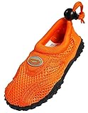 The Wave - Little Girls' Aqua Shoe, Orange 37141-9MUSToddler