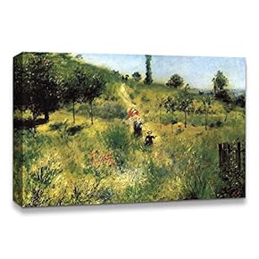Canvas Wall Art La Grenouillere by Pierre Auguste Renoir Painting Artwork for Home Prints Framed - 12x18 inches