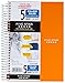Five Star Spiral Notebook, College Ruled, 5 Subject, 6 x 9.5 Inches, 180 Sheets, Assorted Colors (06184)Pack Of 2