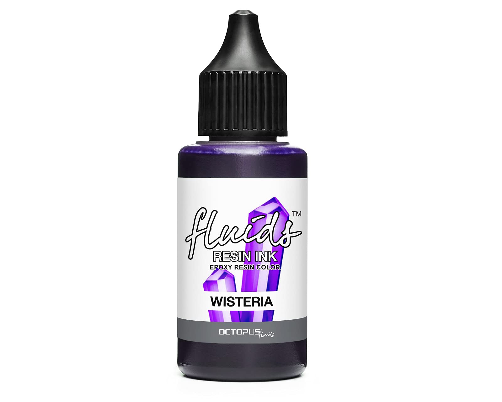 Octopus Fluids Resin Ink Wisteria, Alcohol Ink for Epoxy Resin and UV Resin, epoxy Resin Colour Translucent for Resin Art, Resin dye Liquid, 30 ml, Violet