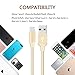 Nutmix iPhone Cable 5Pack 3FT 6FT 6FT 10FT 10FT Nylon Braided Certified Lightning to USB iPhone Charger for iPhone X/8/8 Plus/7/7 Plus/6/6 Plus/6S/6S Plus,iPad,iPod Nano 7 - Gold