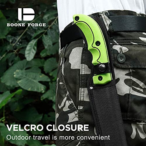 BOONE Hunting Knives Tanto Fixed Blade Knife with Sheath