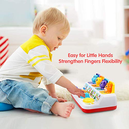 FS Interactive Pop Up Animals Toy,Activity Toy with Light,Music,Animal Sound,Game for Ages 12 Months and up Toddlers.