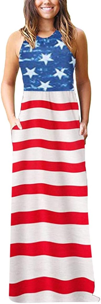 patriotic maxi dress