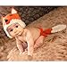 Tueenhuge Baby Photo Props Baby Girls Boys Knit Baby Outfits Costume Hat and Pants for 0-6 months baby(Fox)