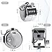 KTRIO Metal Hand Tally Counter 4-Digit Tally Counters Mechanical Palm Counter Clicker Counter Handheld Pitch Click Counter Number Count for Row, People, Golf, Lap & Knitting, 2 x 1.85 inches, Silver
