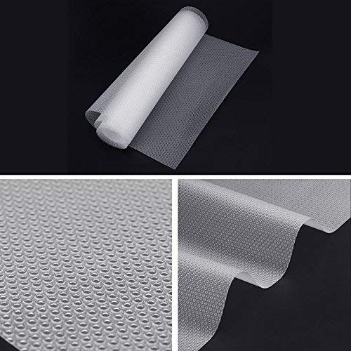 Zinnor Refrigerator Pad - EVA Can Be Cut Refrigerator Pad - Cupboard Cabinet Shelf Drawer Liner, Antifouling Mildew Moisture Absorption Pad, Non-Slip Mat for Refrigerator, Desk, Drawer (2 Pack)