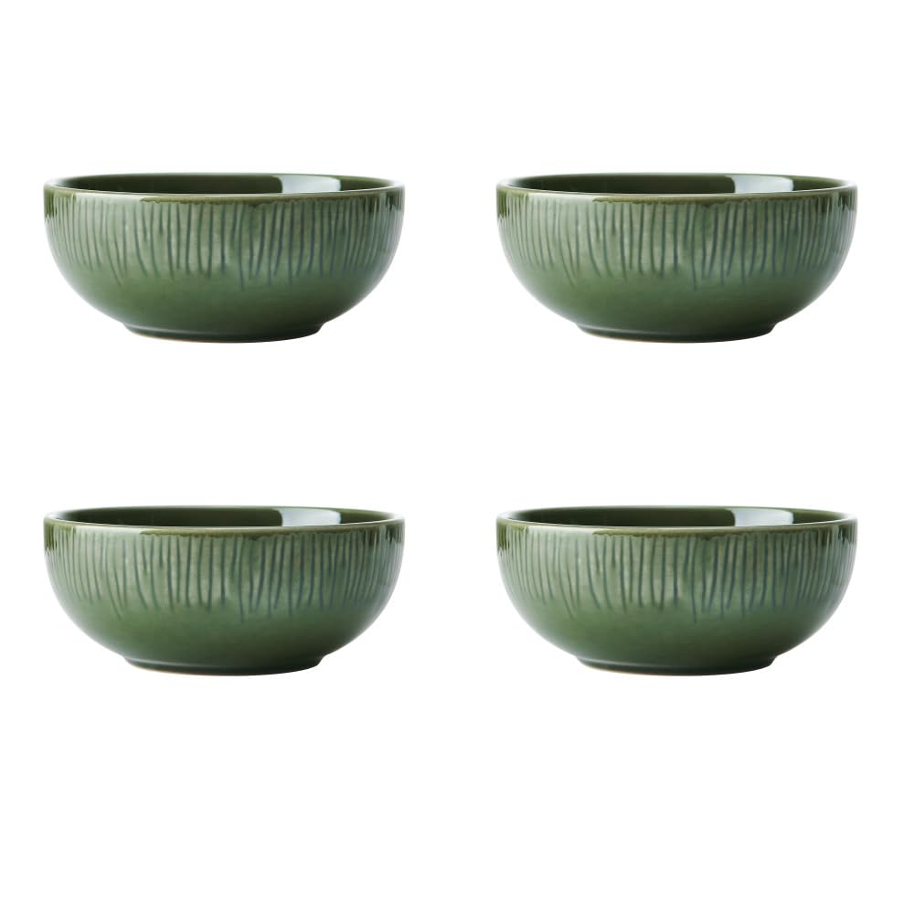MIKASA Jardin 4pc Stoneware Cereal Bowl Set, 15cm, Gift Boxed