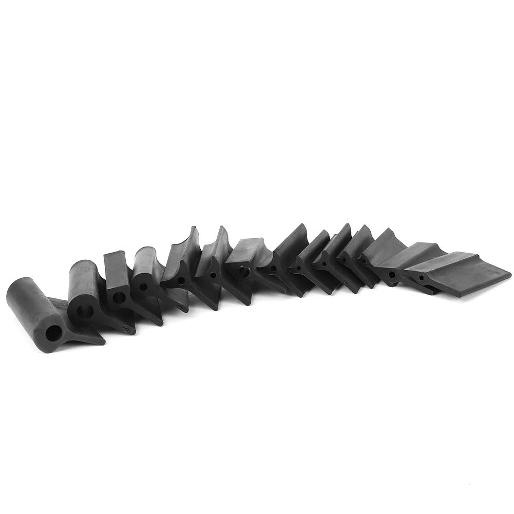 Tbest 14Pcs Sanding Block Rubber Sandpaper, Mat Flexible Contour Polishing Pad Woodworking Toolura Blocks,Contoured Grips,Rockler Angled Gs,Roc flexible sanding pads Block Foam contour bloc