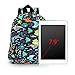 Zicac Children's Cute Canvas Backpacks Toddler Backpack (M, Blue)