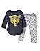 Kidlove Leopard Head Print T-shirt Skinny Legging Pants Girls Clothes Set Outfit
