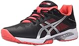 ASICS Women's Gel-Solution Speed 3 Tennis Shoe, Black/Silver/Diva Pink, 8.5 M US