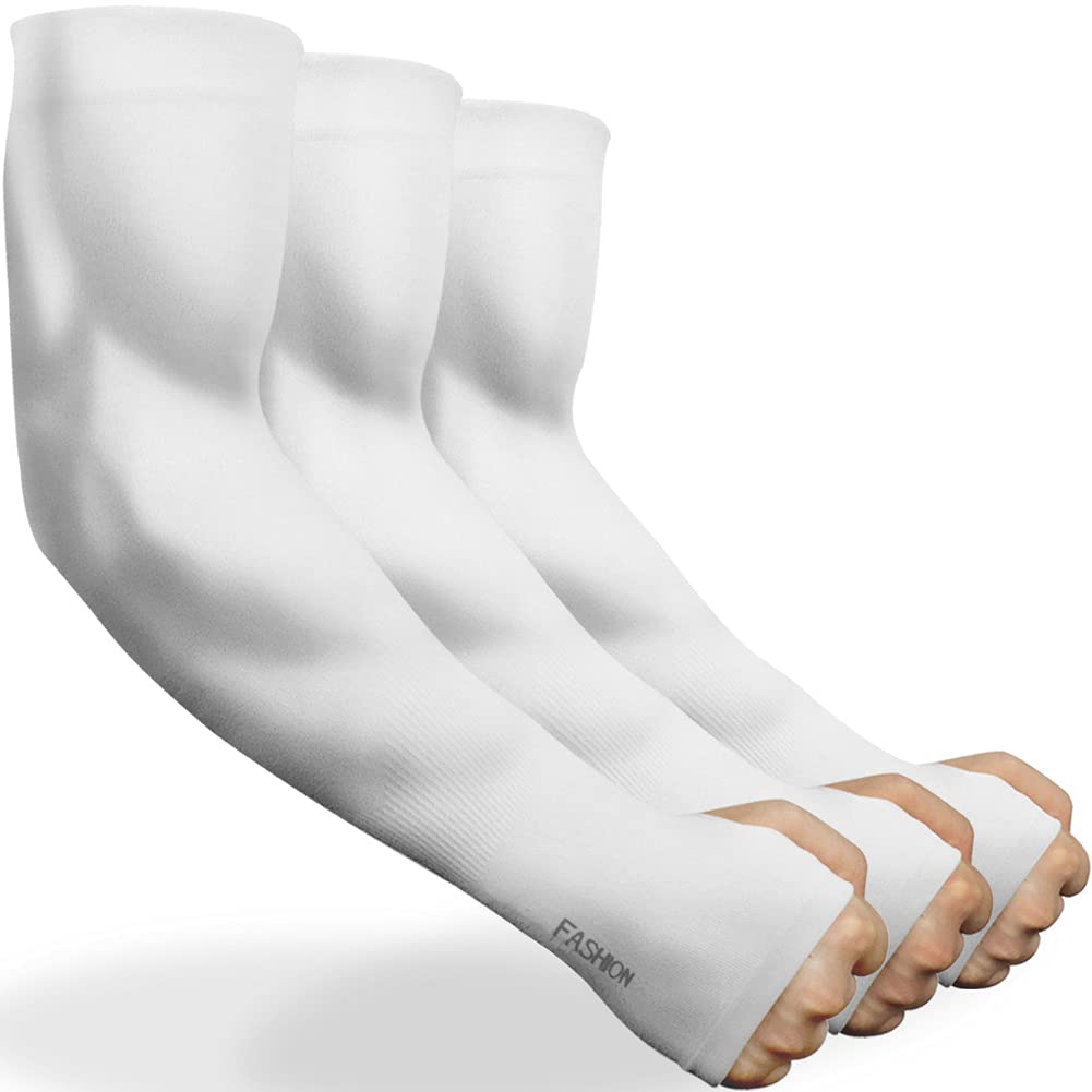 beister UV Protection Cooling Breathable Arm Sleeve for Women and Men, Sun Protective Moisture Wicking Gloves with Finger Hole to Cover Arms for Cycling, Driving, Outdoor Sports, Golf, Hiking