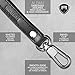 Alban Leather Wrist Strap for Clutch Wristlet Purse Pouch Keychain Black