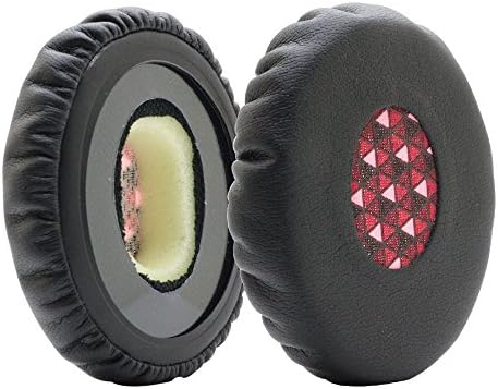 Poyatu Memory Foam Earpads for Bose OE2 OE2i SoundTrue On-Ear Soundlink On Ear Style Wireless Bluetooth Headphones Replacement Ear Pads Ear Cushion Cups Black+Red