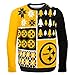 FOCO NFL Pittsburgh Steelers BUSY BLOCK Ugly Sweater, Large