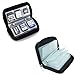 Memory Card Case, WOVTE Portable 8 Pages and 22 Slots SD SDHC MMC CF Micro SD Memory Card Case Holder Pouch Zippered Storage Bag (Black) - 2 Pack