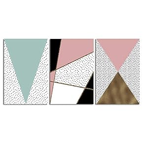 3 Piece Canvas Wall Art-Modern Nordic Style-Canvas Prints Home Artwork Decoration for Living Room,Bedroom - 16"x24" x 3 Panels