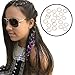 Braid Rings for Hair and Dreadlocks, 20 pieces of Gold Loops Jewelry