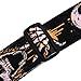 Simtyso Adjustable Soft Leather Thick Strap Skull Style for Electric Acoustic Guitar Bass Guitar