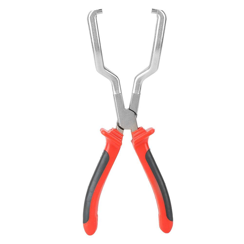 KIMISS Fuel Pipe Plier,Carbon Steel Fuel Pipe Plier Filter Connector Hose Clamp Removal Pliers Car Repair Tool