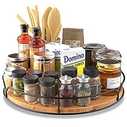 Lazy Susan Turntable Organizer with Anti-slip Mat