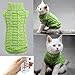 Bolbove Cable Knit Turtleneck Sweater for Small Dogs & Cats Knitwear Cold Weather Outfit (Green, X-Small)
