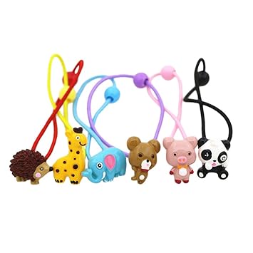 Buy Lurrose 12pcs Cute Animal Hairband Cartoon Elastic Hair Rope