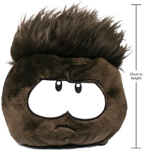 Disney Club Penguin 8 Inch Jumbo Series 1 Puffle Plush Black Includes Coin with Code!