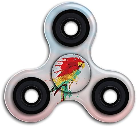 Splash The Parrot Hot Sale High Speed Tri-Spinner Hands Spinner Fidgets Fingertip Finger Toy Bearing Toy Stress Reducer Perfect For ADD, ADHD, Autism Adults &amp; Children For Relaxation