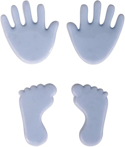 Rayher Motifs De Cire Pieds Et Mains De Bebe 4 Pces Bleu Amazon Fr Cuisine Maison