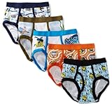 Nickelodeon Little Boys' SpongeBob  Brief (Pack of 5)