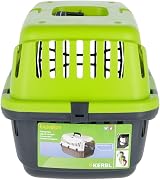 Kerbl Transport Box Expedion 45x30x30 cm Green Grey Plastic Door view 4