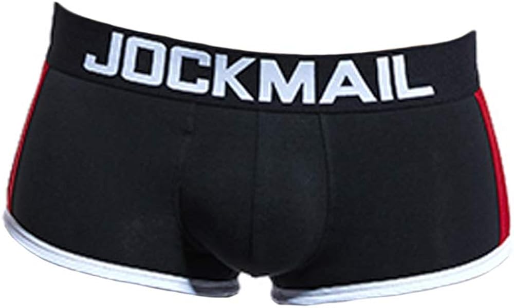 LUOSFUH Men's Front Padded Boxer Briefs Soft Cotton Underwear Trunk