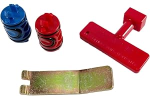 Viega 51602 PureFlow Zero Lead Manabloc Quarter-Turn Valve Stem Replacement Kit - Red and Blue