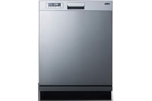 SUMMIT APPLIANCE Summit DW2435SS 24"" Built-In Dishwasher with 12 Place Settings Energy Star Certified in Stainless Steel