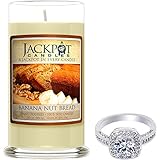 Banana Nut Bread Candle with Ring Inside (Surprise Jewelry Valued at $15 to $5,000) Ring Size 7