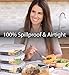 Glass Meal Prep Containers - Four 1-Compartment Food Storage Containers