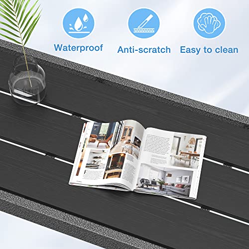 Mr IRONSTONE Outdoor Bar Table 47'' Patio Table Pub Height Dining Table