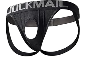 JOCKMAIL Jockstrap for Men Mens Cutout Jock Straps Low Rise Athletic Supporter for Parties & Nightlife