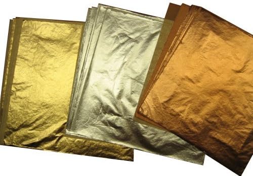 Imitation Gold(200) Imitation Silver(200) Genuine Copper(200) for Gilding Total EN: 600 14 X 14 Cm