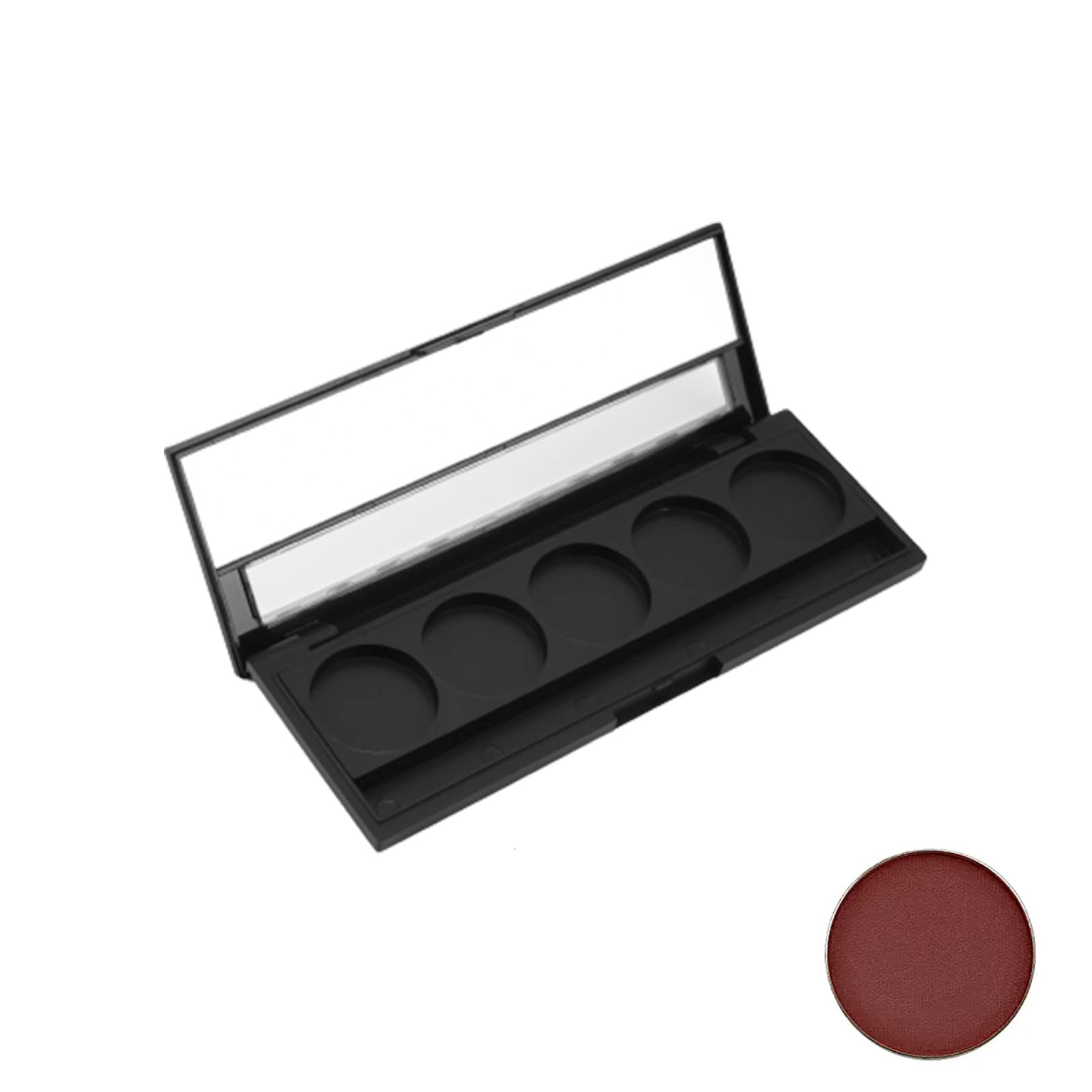 MeiyiZheng 5 Girds Empty Palette Box with Mirror Eyeshadow Palette with Sunroof Makeup Case for Women Girls to Use Makeup