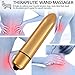 Vibrator, Oomph! Powerful Waterproof Mini Bullet Vibes,G-spot Massager Sex Toy for Women, Single Portable Vibrator(Golden)