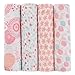 aden + anais Tea Collection Swaddle Blanket | Boutique Muslin Blankets for Girls & Boys | Baby Receiving Swaddles | Ideal Newborn Boy & Girl Gifts, Unisex Infant Shower Items, Wearable Swaddle