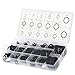 Yakamoz 222-Pieces 17-Sizes SAE Imperial Universal Rubber O-Ring Sealing Washer Assortment Kit for Plumbing, Automotive, General Repair, Hydraulic Tool Set